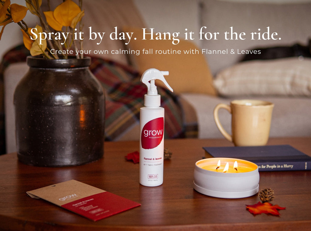 Flannel + Leaves Car Freshener
