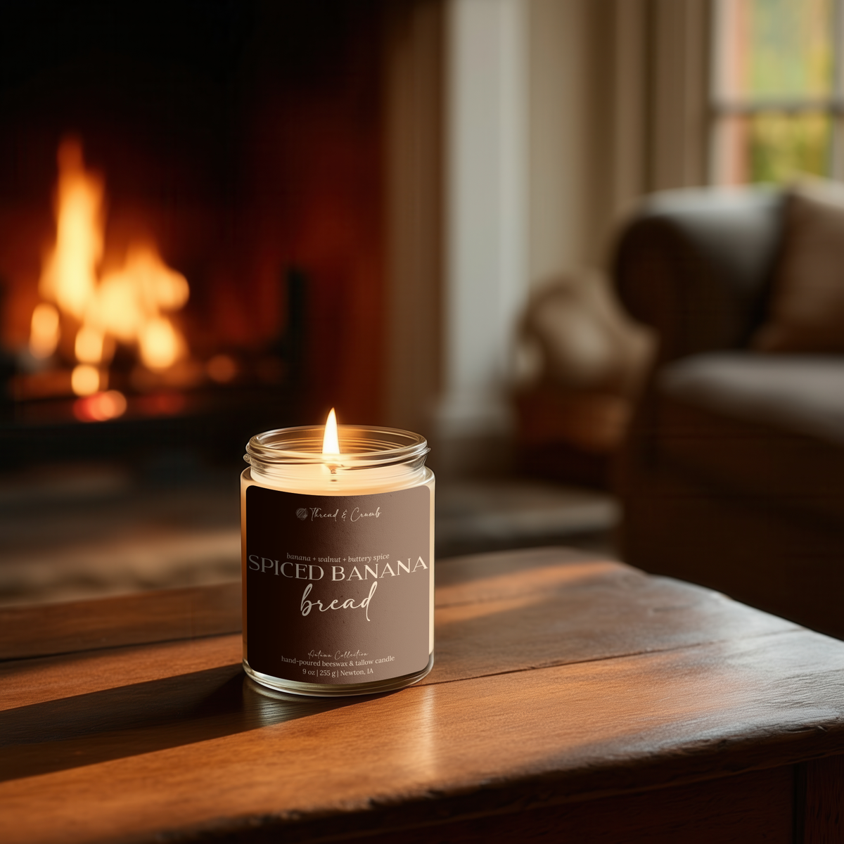 Spiced Banana Bread | Fall Bakery Beeswax + Tallow Candle – Autumn Collection